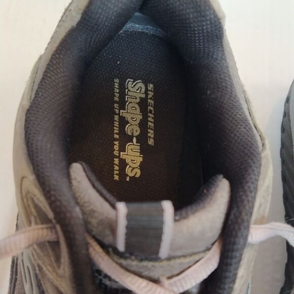 Skechers Shape Ups Suede Leather Shoes - Picture 6 of 8